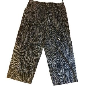 Lauren Ralph Lauren Jungle Print Silk and Linen Pants